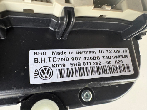 VW TIGUAN USED CLIMATE CONTROL PANEL 7N0 907 426 BG