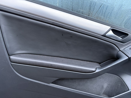 VW GOLF MK6 CONVERTIBLE USED LEATHER INSERT LHF DOOR TRIM