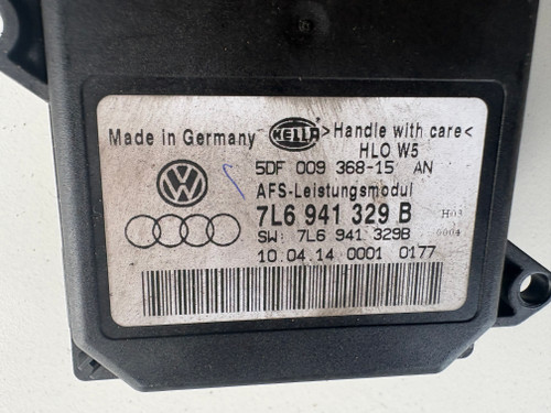 VW GOLF TIGUAN TOUAREG USED HEADLIGHT CONTROL MODULE 7L6 941 329 B