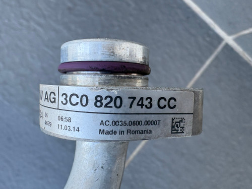 VW PASSAT USED AC HOSE 3C0 820 743 CC