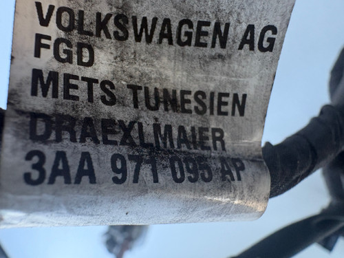 VW PASSAT 3C LATE USED FRONT BAR WIRING HARNESS 3AA 971 095 AP