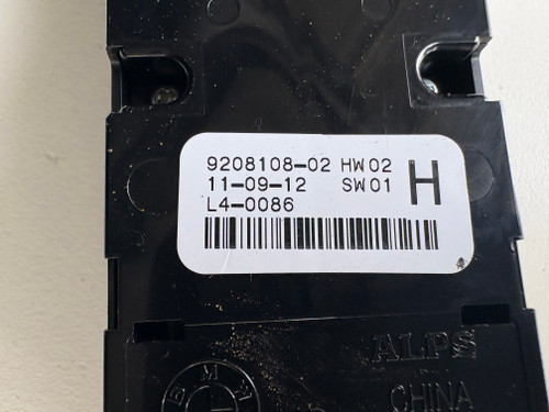 BMW F30 USED DRIVERS WINDOW SWITCH PACK 9208108-02