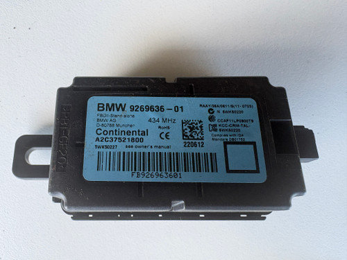BMW F30 USED REMOTE CONTROL RECEIVER MODULE 9269636-01