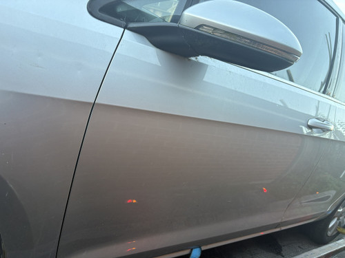 VW GOLF MK7 WAGON USED LHF DOOR SHELL IN SILVER LA7W PAINT CODE