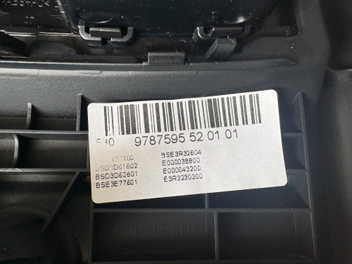 BMW F30 USED REAR CENTRE CONSOLE COVER WITH AIR VENTS 9787595 52 01 01