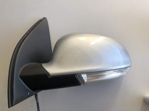 VW GOLF MK5 LH DOOR MIRROR USED IN SILVER COLOUR 1K2 857 501