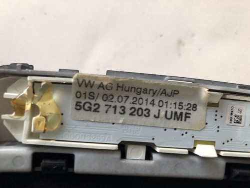 VW GOLF MK7 USED AUTO SHIFTER SURROUND 5G2 713 203 J UMF