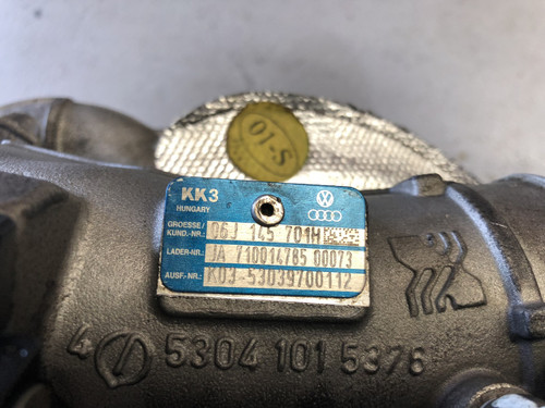 AUDI A3 8P 2005-2008 BYT ENGINE USED TURBO UNIT 06J 145 701H