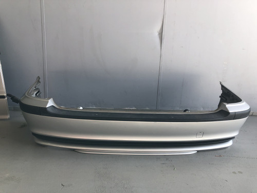 BMW E46 1998-2001 WAGON USED REAR BUMPER BAR IN SILVER