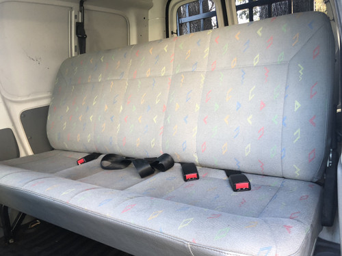 VW CADDY VAN 2004-2010 USED 3 SEATER REAR SEAT WITH SEAT BELTS