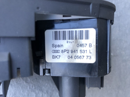 AUDI A3 8P USED HEADLIGHT SWITCH 8P2 941 531 L