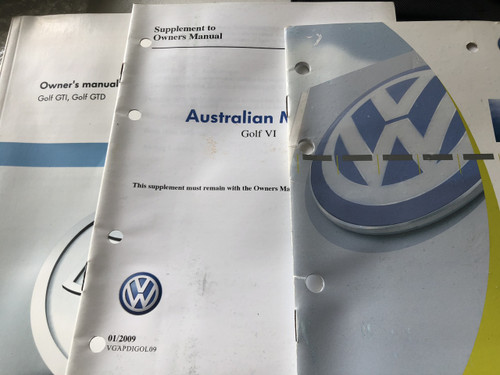 VW GOLF MK6 GTI MANUAL USED LOG BOOKS