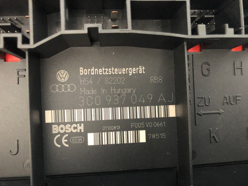 VW GOLF/JETTA/PASSAT MK5 CENTRAL ELECTRONICS CONTROL BOX BCM 3C0 937 049 AJ