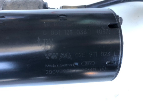 AUDI A3 2L TDI USED 6 SPEED DSG STARTER MOTOR CBBB 02E 911 023 L