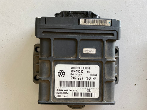 VW BEETLE 1.6L USED 6 SPEED TRANSMISSION ECU 09G 927 750 HP