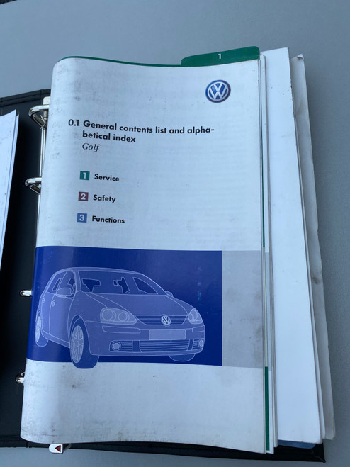 VW GOLF MK5 USED LOG BOOKS BKD DIESEL 