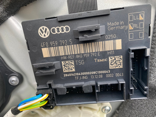 AUDI A6 4F USED LHF DOOR CONTROL MODULE 4F0 959 792 S