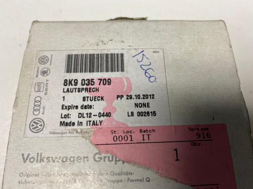 AUDI A4 B8 WAGON REAR SPEAKER NEW GENUINE 8K9 O35 709