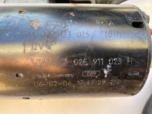 VW GOLF MK5 PASSAT JETTA A3 2L TDI USED STARTER MOTOR 02E 911 023 H