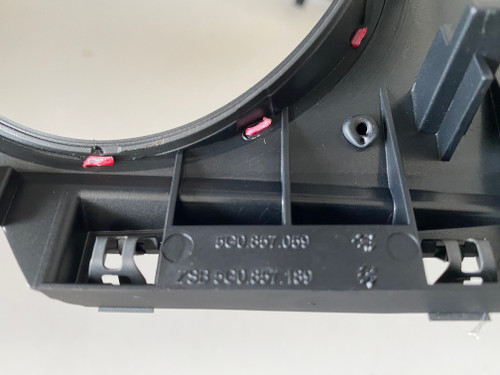 VW GOLF MK7 USED SPEEDO SURROUND IN BRUSH ALLOY FINISH 5G0 857 189