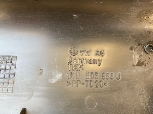 VW GOLF AUDI A3 2L TDI USED AIR INTAKE TOP COVER 1K0 805 965 J