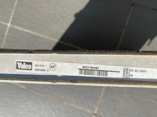 PEUGEOT 206 USED RADIATOR 9625186680