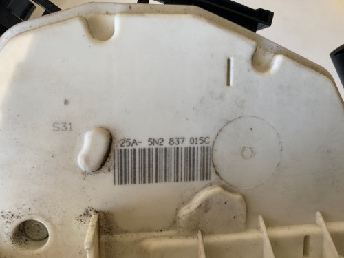 VW TIGUAN 5N AMAROK SCIROCCO PASSAT USED LHF DOOR LOCK ACTUATOR 5N2 837 015 C