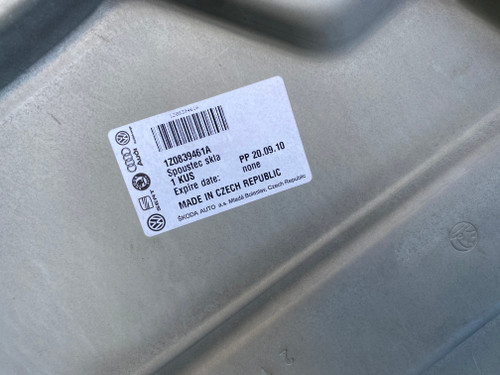 SKODA OCTAVIA 2010 USED LHR WINDOW REGULATOR 1Z0 839 461 A