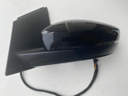 POLO 6R USED LH DOOR MIRROR IN BLACK  6R2 857 501 BF C9X PAINT CODE