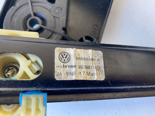 VW POLO 6R USED LHF WINDOW REGULATOR 6R4 837 461 L 6RS 837 461 B