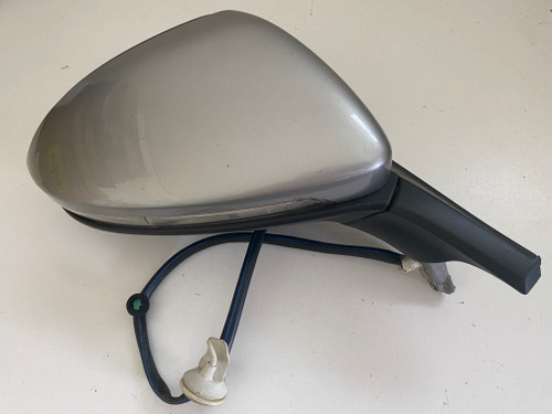VW GOLF MK7 RH DOOR MIRROR USED IN TUNGSTEN SILVER METALIC  B7W