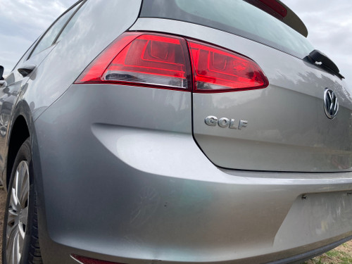 VW GOLF MK7 REAR BAR COVER USED IN TUNGSTEN SILVER METALIC  B7W