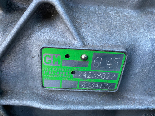 BMW E90 E87 320I N46 USED GM AUTO TRANSMISSION GM 6L45 24238822