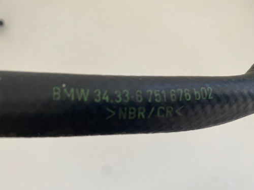 BMW E39 USED BOOSTER VACUUM HOSE 34 33 1 165     34.33 6 751 676 602