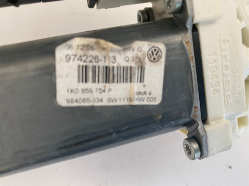 VW PASSAT 3C USED RHR WINDOW MOTOR 1K0 959 704 P
