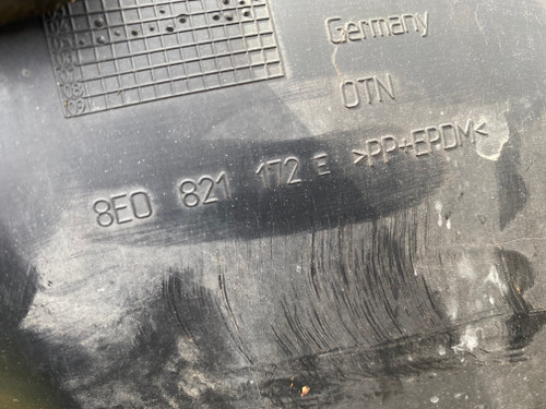 AUDI A4 B7 USED RHF INNER GUARD LINER 8E0 821 172 E