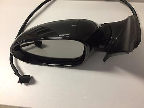 VW GOLF MK5 2004-2008 USED LH DOOR MIRROR IN BLACK C9Z PAINT CODE