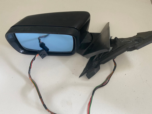 BMW E46 SEDAN EARLY FOLDING 9 WIRE TYPE LH DOOR MIRROR IN BLACK 