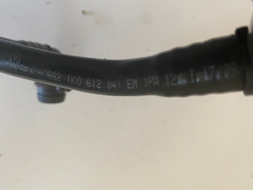VW GOLF MK6 TWIN CHARGED USED VACUUM HOSE 1KO 612 041