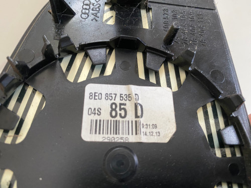 AUDI A3 8P AUDI A4 B6 B7 USED LH DOOR MIRROR GLASS 8E0 857 535 A