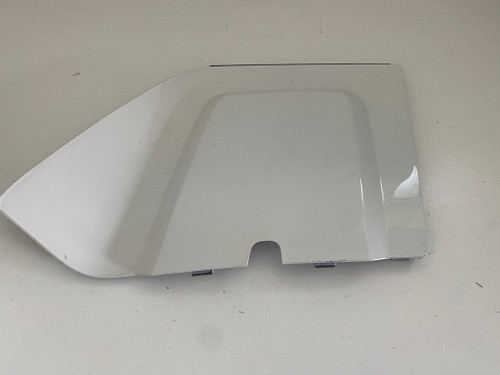 VW AMAROK V6 USED FRONT BAR LOWER TOW HOOK COVER IN WHITE B9A 2H6 807 155 A