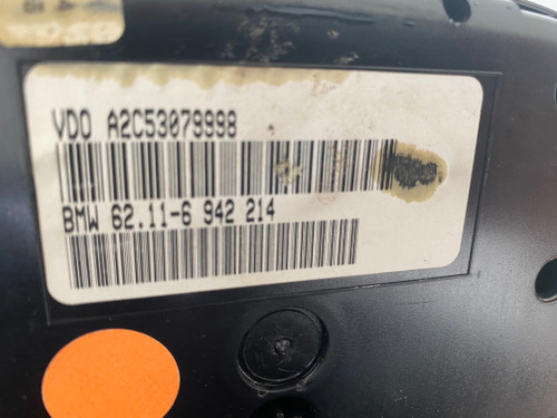 BMW X5 E53 USED INSTRUMENT CLUSTER 62.11-6 942 214