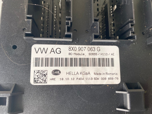AUDI A1 USED BODY CONTROL MODULE 8X0 907 063 G