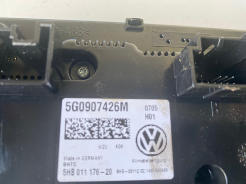 VW GOLF MK7 USED CLIMATE CONTROL PANEL 5G0 907 426 M