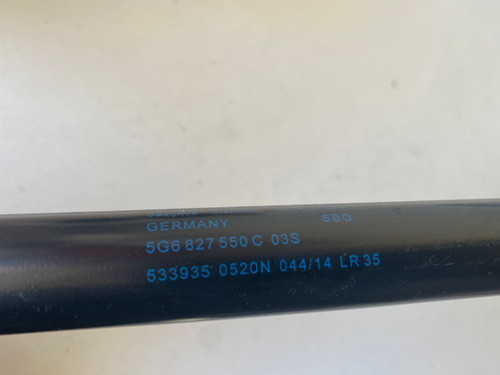 VW GOLF MK7 USED TAILGATE SHOCKS 5G6 827 550 C