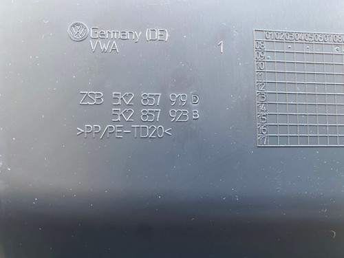 VW GOLF MK6 SMALL GLOVE BOX DRIVERS SIDE 5K2 857 919 D