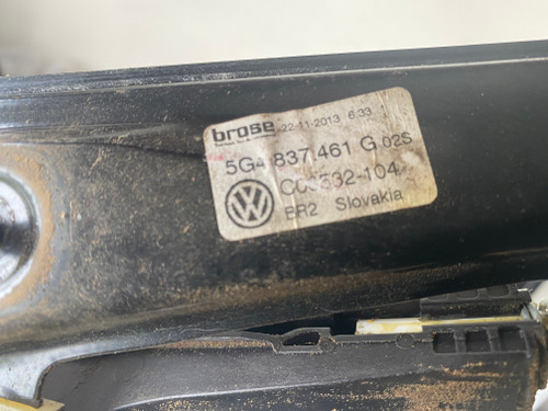 VW GOLF MK7 USED LHF WINDOW REGULATOR 5G4 837 461 G