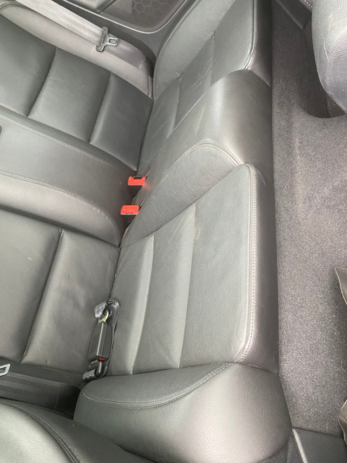 VW EOS USED REAR SEAT BASE IN BLACK LEATHER