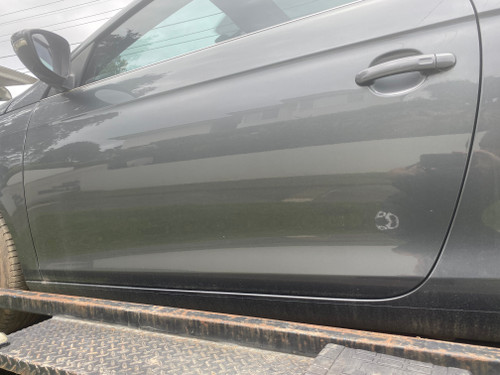 VW EOS USED LHF DOOR SHELL IN GREY R7H PAINT CODE