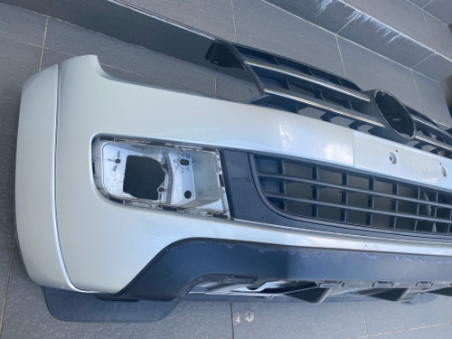 VW AMAROK 2010-2013 USED FRONT BAR COVER WITH FLARES IN SILVER 2H7 807 221 B 